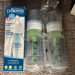 💕 3 brand new Dr. Brown's non-colic Baby Bottles 🍼 NIB